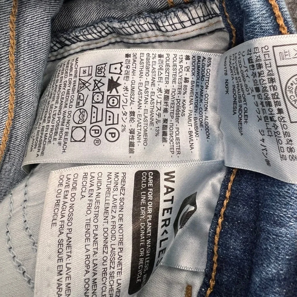 Levis 720 High Rise Super Skinny Jeans Womens 29 Medium Wash Blue Denim Pants